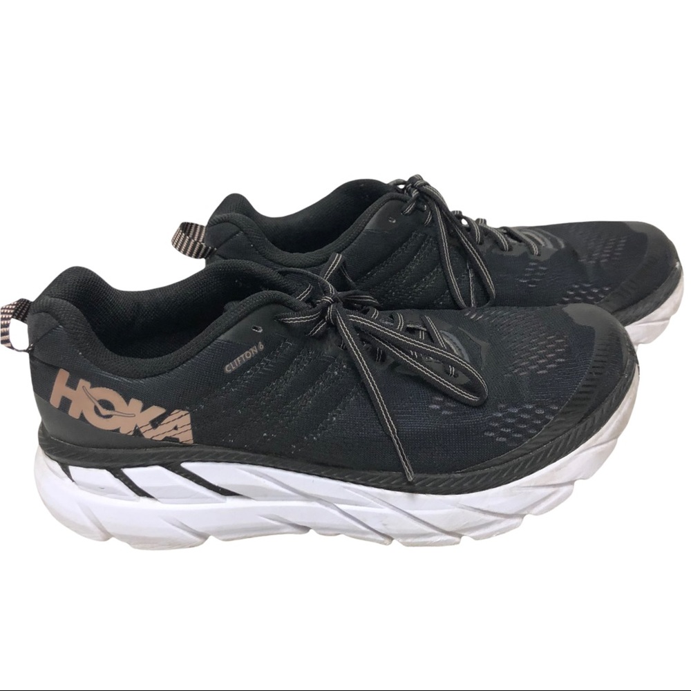 HOKA ONE ONE CLIFTON 6 SZ 8.5 BLACK 1102873